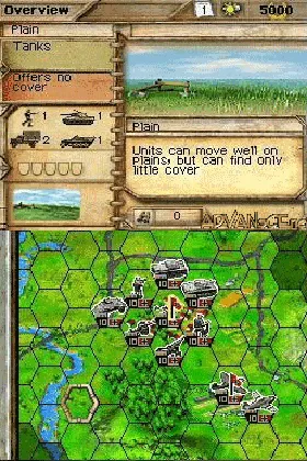 Panzer Tactics DS (USA) (En,Fr,De,Es,It) screen shot game playing